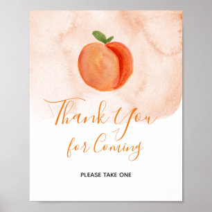 Poster Summer Peach Obrigado por vir