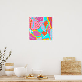 Poster Summer Poolside Vibes Abstrato Art