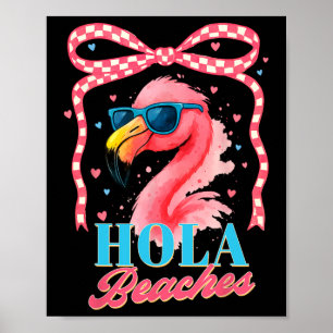 Poster Summer Vibes Beach Flamingo Coquette Summertime Ho
