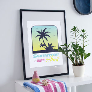Poster Summer vibes design.