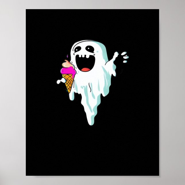 Poster Summerenburg - Kawaii com IceCream Clássico (Frente)