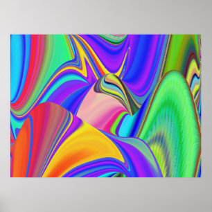 Poster Summersense, Abstrato 3D Rainbowart