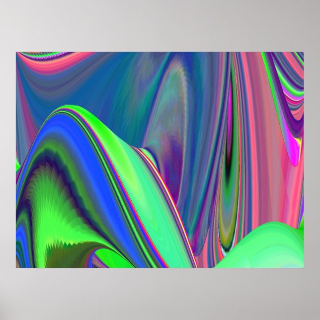 Poster Summersense, Abstrato 3D Rainbowart (Frente)