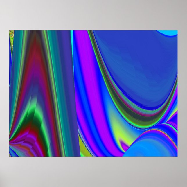Poster Summersense, Abstrato 3D Rainbowart (Frente)