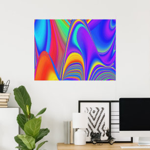 Poster Summersense, Abstrato 3D Rainbowart