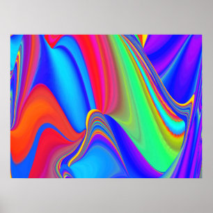 Poster Summersense, Abstrato 3D Rainbowart