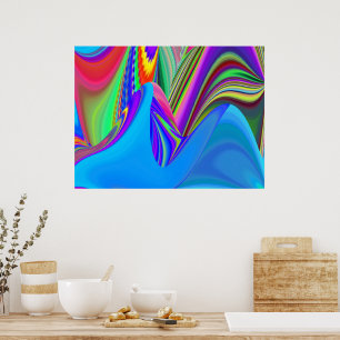 Poster Summersense, Abstrato 3D Rainbowart