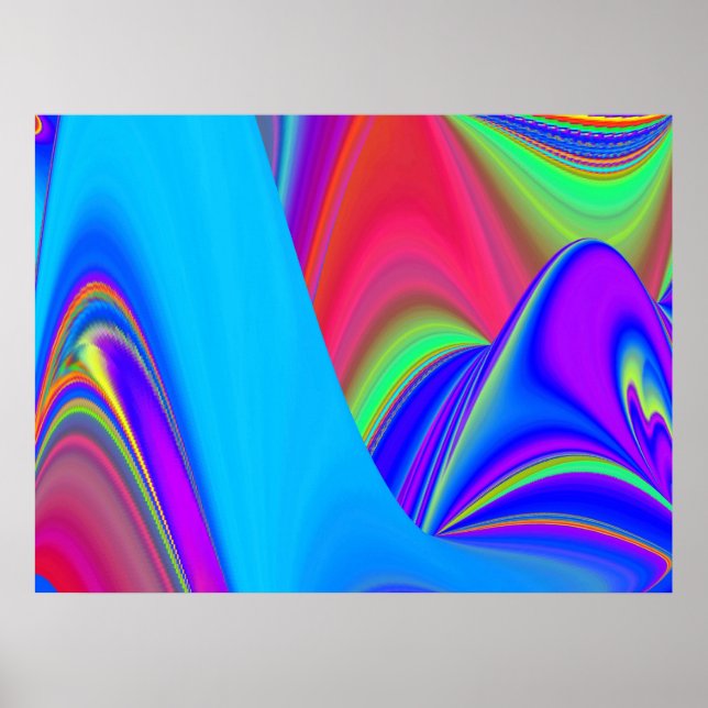 Poster Summersense, Abstrato 3D Rainbowart (Frente)