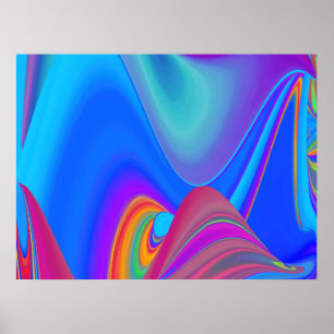 Poster Summersense, Abstrato 3D Rainbowart