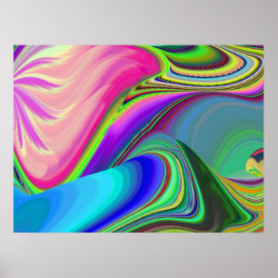 Poster Summersense, Abstrato 3D Rainbowart