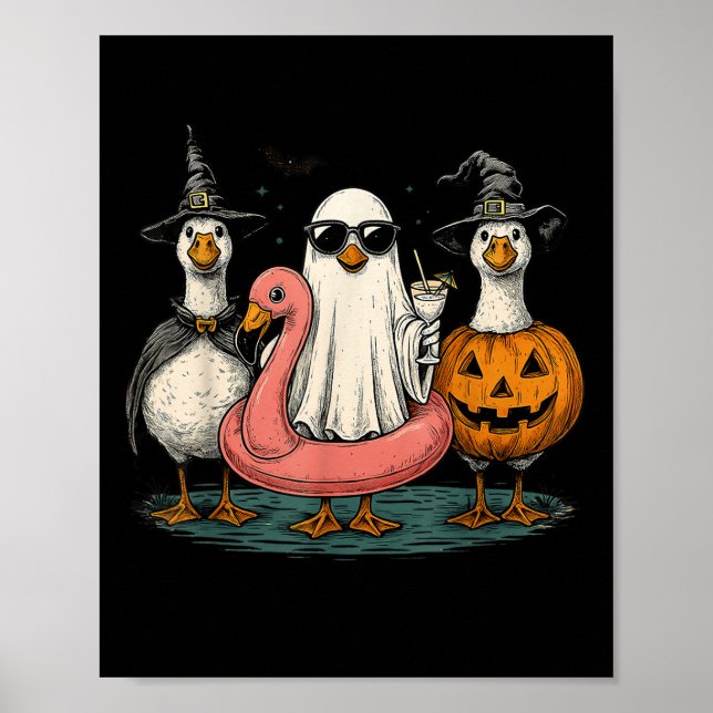 Poster Summerwin Goose Boo Ghost Pumpkin Halloween Summer (Frente)
