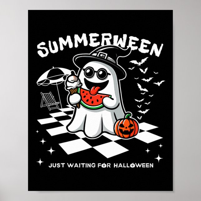 Poster Summerwin Spooky Halloween Summer Vibes Pumpkin G (Frente)