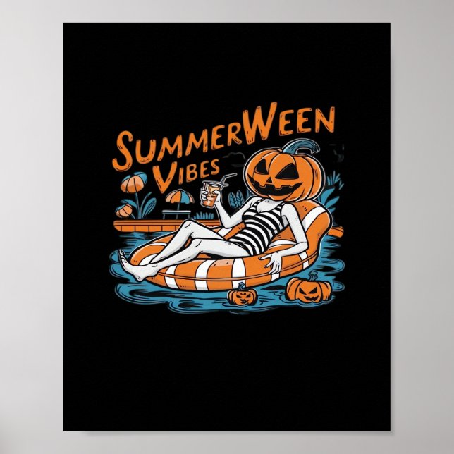 Poster Summerwin Vibes Para Verão Estranho, Presente De H (Frente)