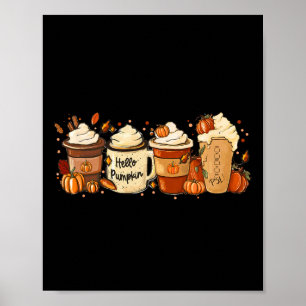 Poster Sumo Café Pumpkin Especiarias Latte Bebidas Outono