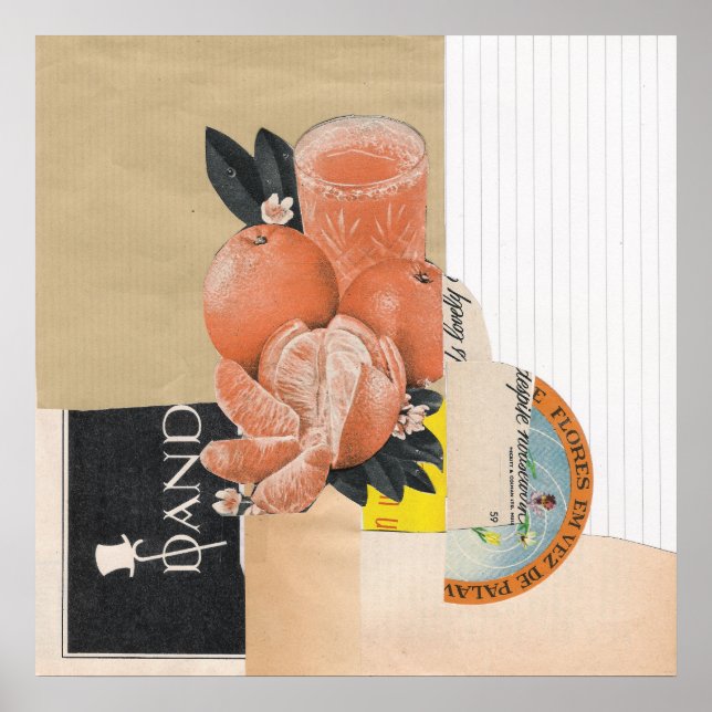 Pôster Sumo de laranja (Frente)