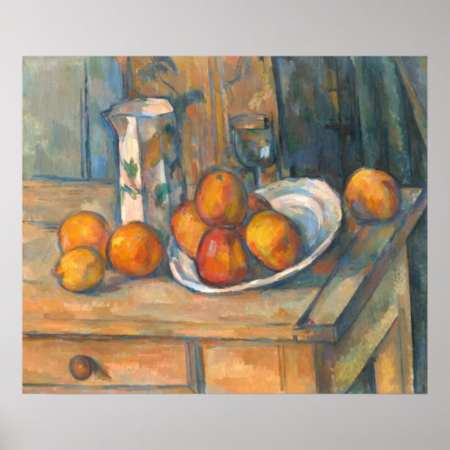 Poster Sumo de Leite e Frutas - Paul Cézanne Fine Art (Frente)