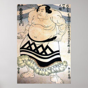 Pôster Sumo-lutador japonês