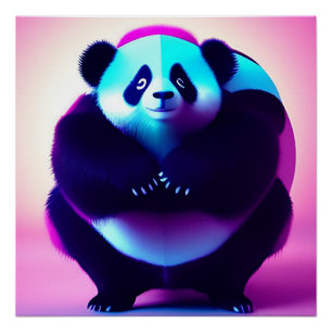 Pôster Sumo Panda O Gnasher De Bambu, Poster