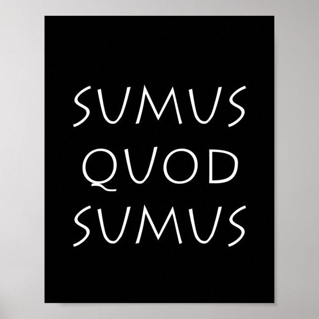 Poster Sumus quod sumus (Frente)