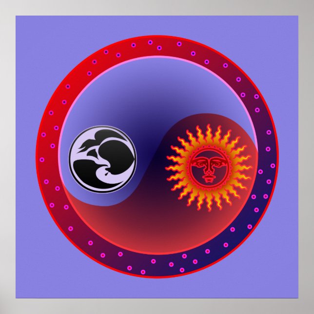 Poster Sun and Moon in Balance (Frente)