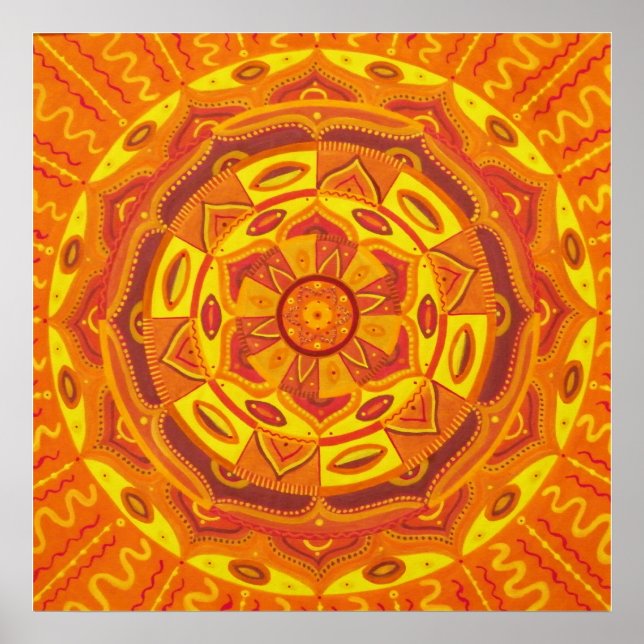 Poster Sun Mandala (Frente)