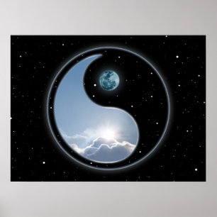 Pôster Sun-Moon Yin Yang