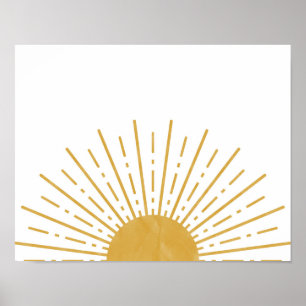 Poster Sun Poster, Sun Art Impressão, Sun Wall Art, Sun