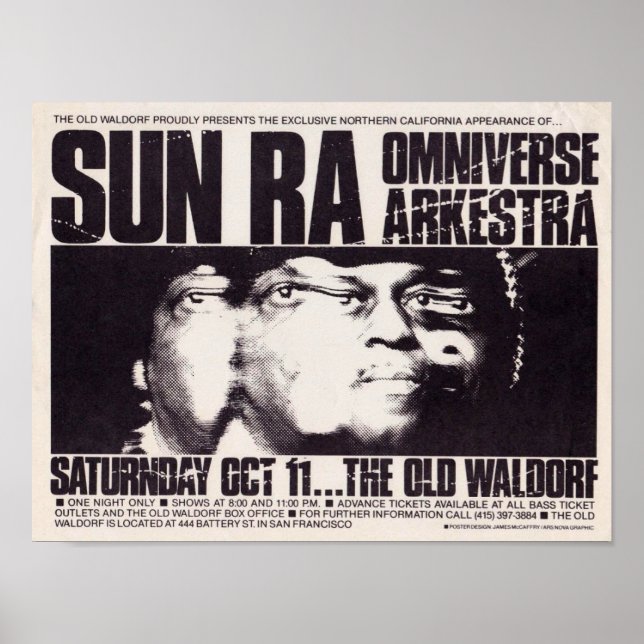 Poster Sun Ra Omniverse Arkestra Jazz (Frente)