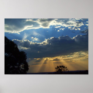 Poster Sun Rays Spiritual Skies : Victoria Australia Post