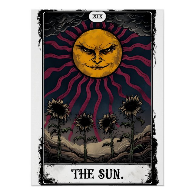 Pôster Sun Tarot Gótico (Frente)