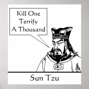 Pôster Sun Tzu e citações