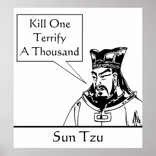 Pôster Sun Tzu e Cote (Frente)