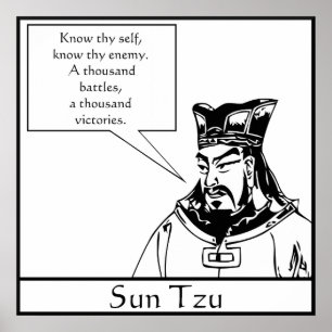 Pôster Sun Tzu -- Estratega militar chinesa