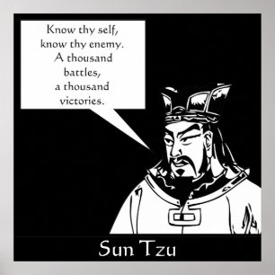Poster Sun Tzu - Estratégista Militar Chinês