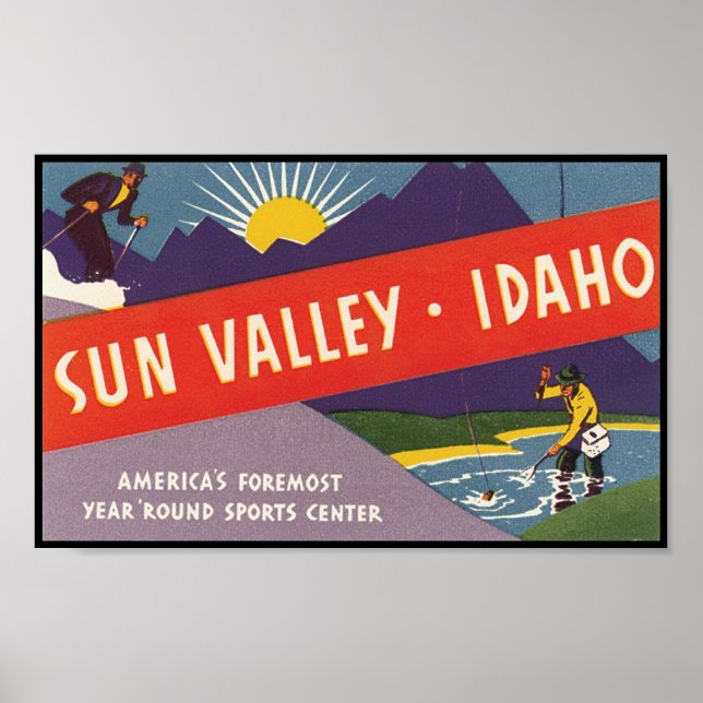 Poster Sun Valley Idaho (Frente)