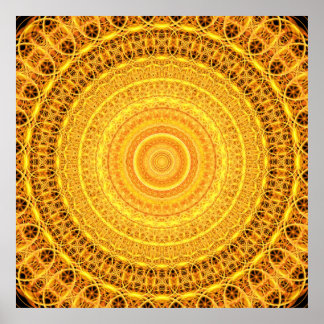 Pôster Suncatcher Mandala