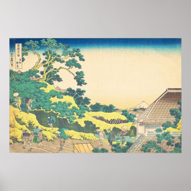 Poster Sundai, Edo Hokusai Ukiyo-e Arte Japonesa (Frente)