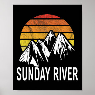 Poster Sunday River Newry Maine New England Usa Ski Snowb