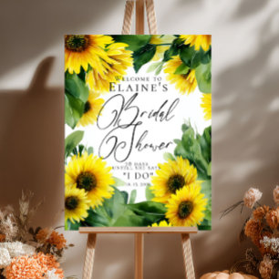 Poster Sunflower Chá de panela Welcome