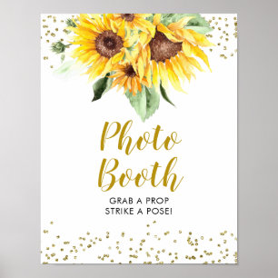Poster Sunflower está no caminho do Chá de fraldas Photo