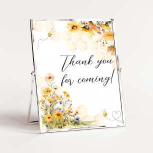Poster Sunflower Little Honey Obrigado por vir