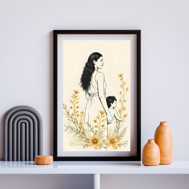 Poster Sunflower Moments – Mother and Child V (Criador carregado)