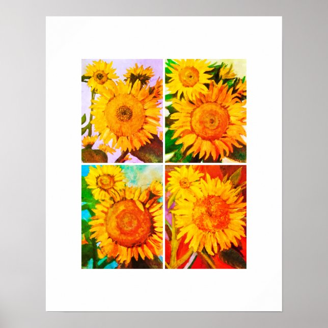 Poster Sunflower Quad (Frente)