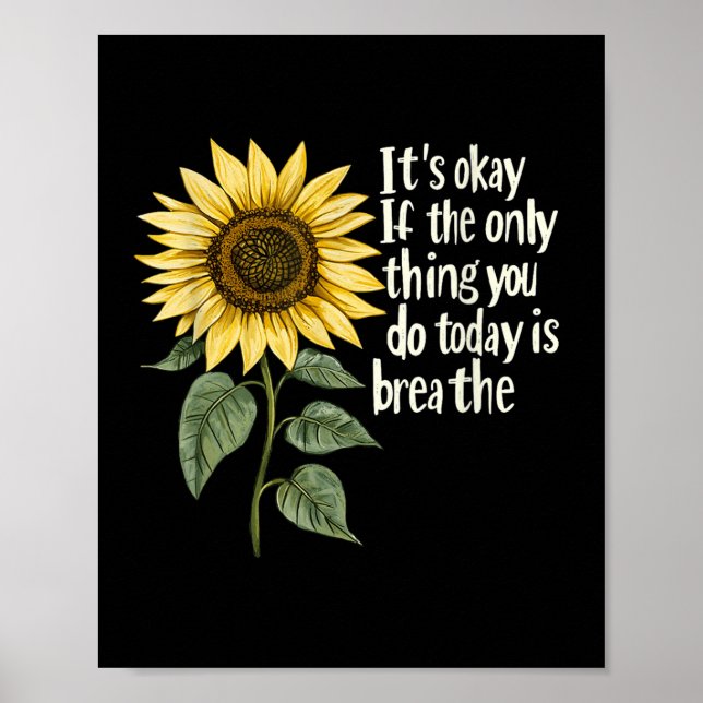 Poster Sunflower Suicide Awareness  (Frente)