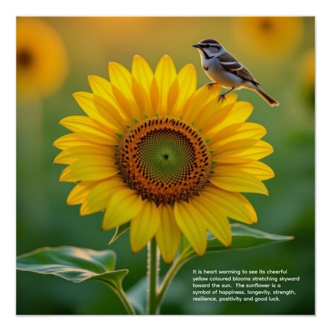 Pôster Sunflower Symbolism (Frente)