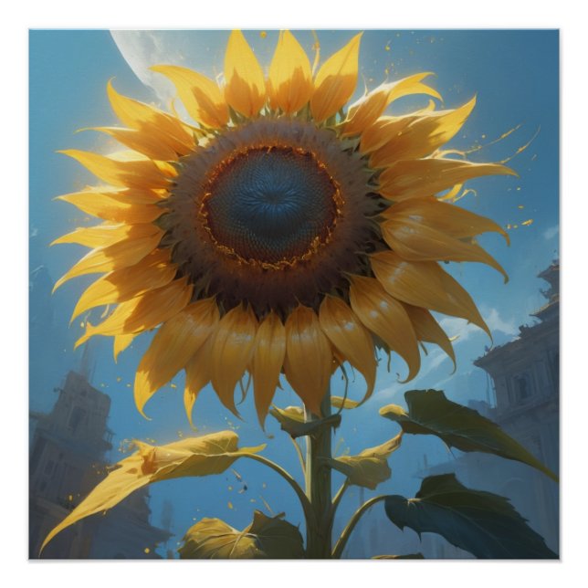 Pôster sunflower wall art (Frente)
