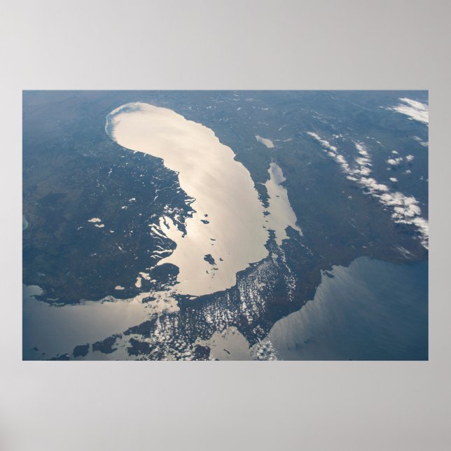 Poster Sunglint Beams Do Lago Michigan (Frente)