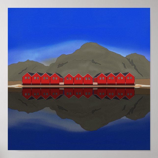 Poster Sunndalsøra Noruega (Frente)