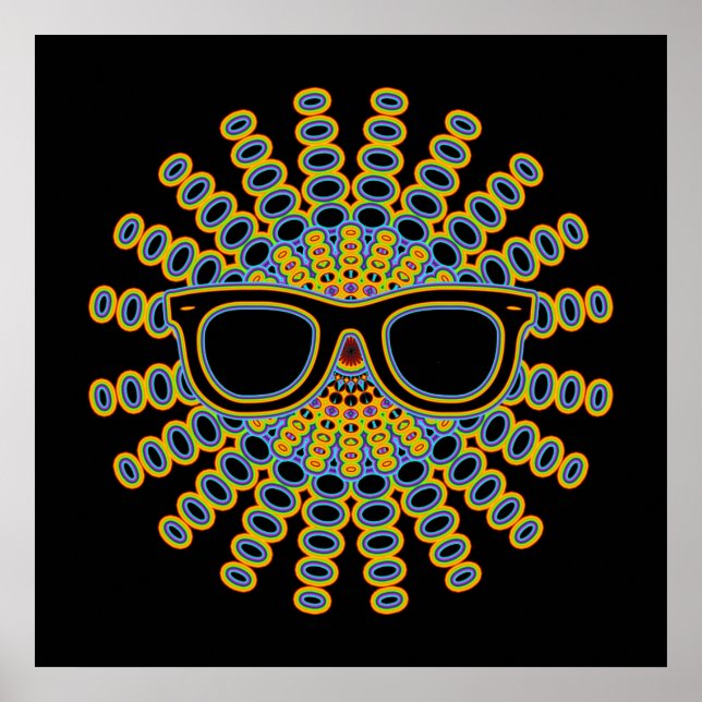 Poster Sunny Nerd Glasses + your backgr. & ideas (Frente)