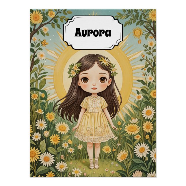 Pôster Sunny Serenade Personalizada (Frente)